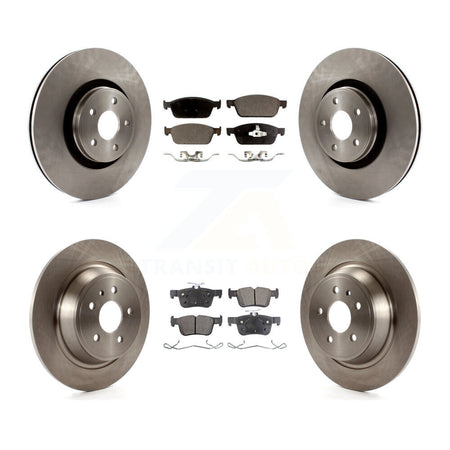 Front Rear Disc Brake Rotors And Ceramic Pads Kit For Lincoln MKC K8T-100984