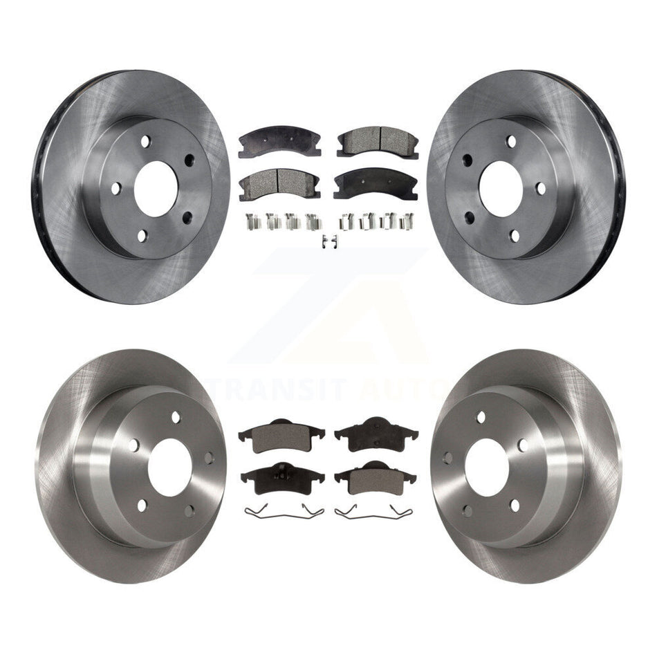 Front Rear Disc Brake Rotors And Ceramic Pads Kit For Jeep Grand Cherokee K8T-101002