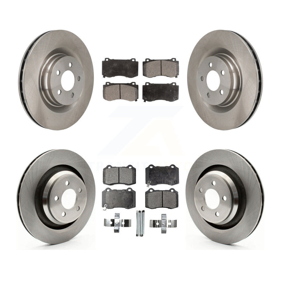 Front Rear Disc Brake Rotors And Ceramic Pads Kit For Dodge Charger Chrysler 300 Challenger Magnum K8T-101033