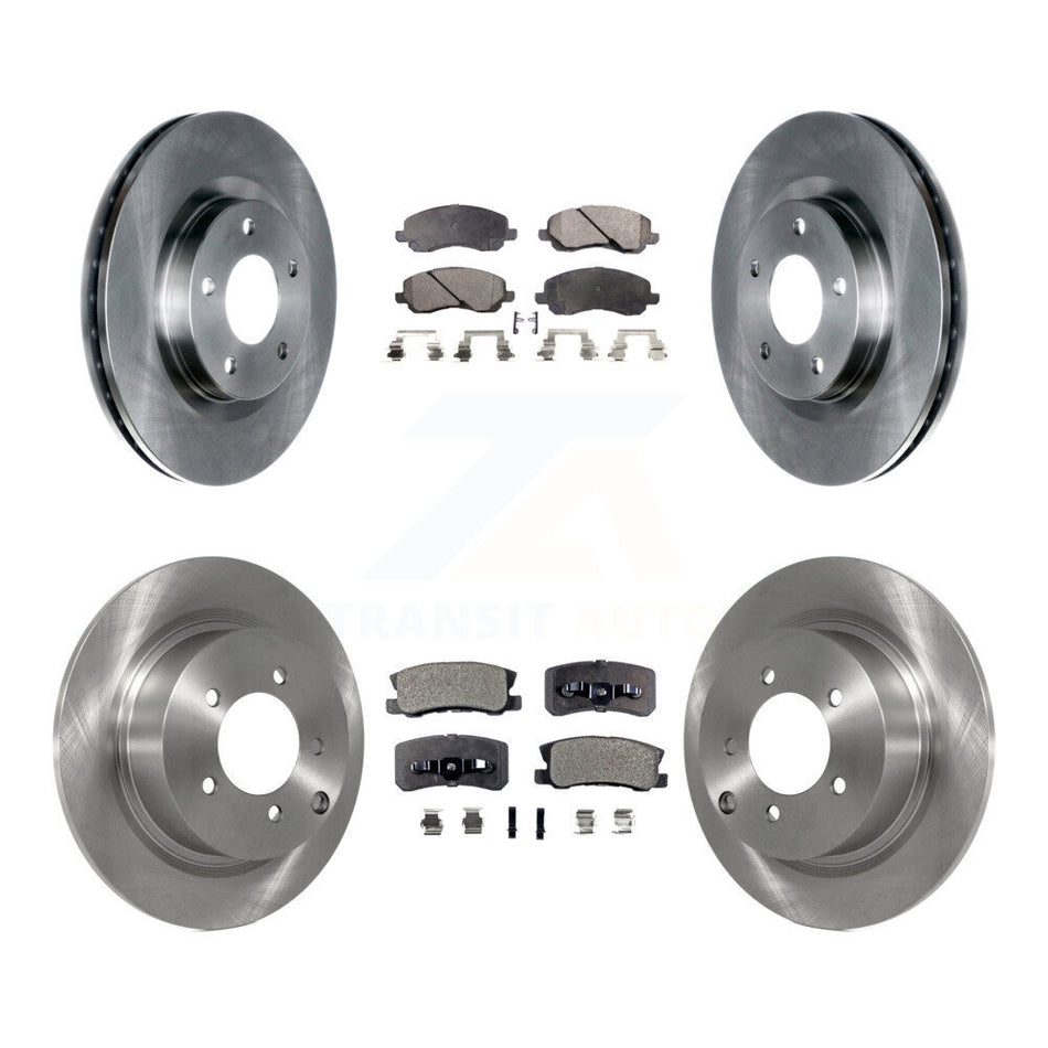 Front Rear Disc Brake Rotors And Ceramic Pads Kit For Jeep Patriot Compass Chrysler Dodge Avenger Sebring Mitsubishi Lancer 200 Outlander Sport RVR K8T-101040