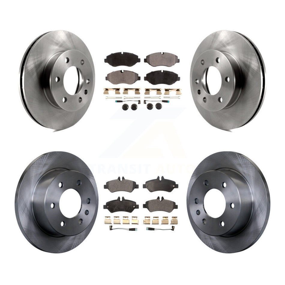 Front Rear Disc Brake Rotors And Ceramic Pads Kit For Sprinter 2500 Mercedes-Benz Freightliner Dodge K8T-101046