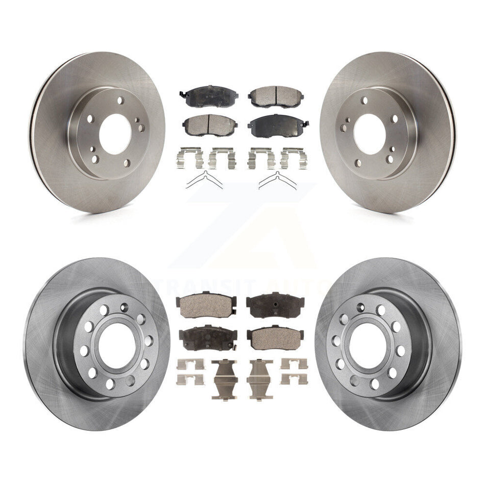 Front Rear Disc Brake Rotors And Ceramic Pads Kit For Nissan Maxima INFINITI I30 K8T-101075