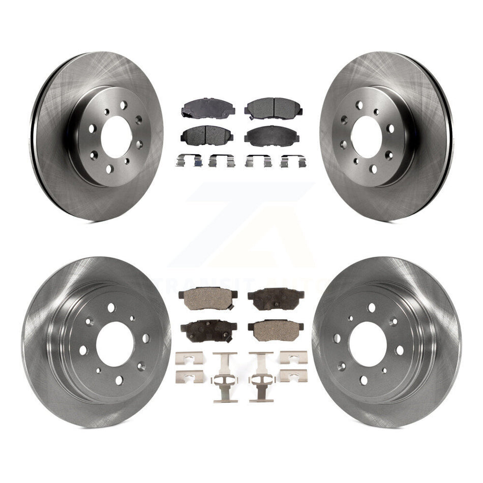 Front Rear Disc Brake Rotors And Ceramic Pads Kit For Honda Civic Acura EL K8T-101076