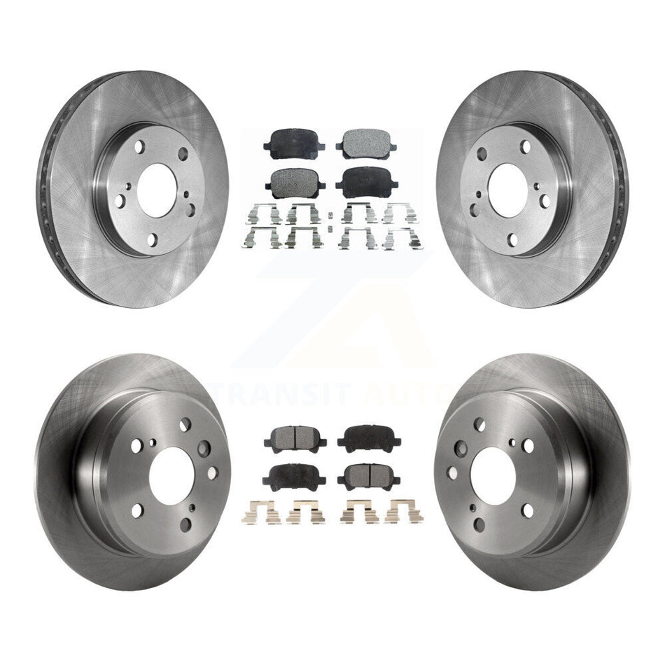 Front Rear Disc Brake Rotors And Ceramic Pads Kit For Toyota Camry Solara K8T-101091