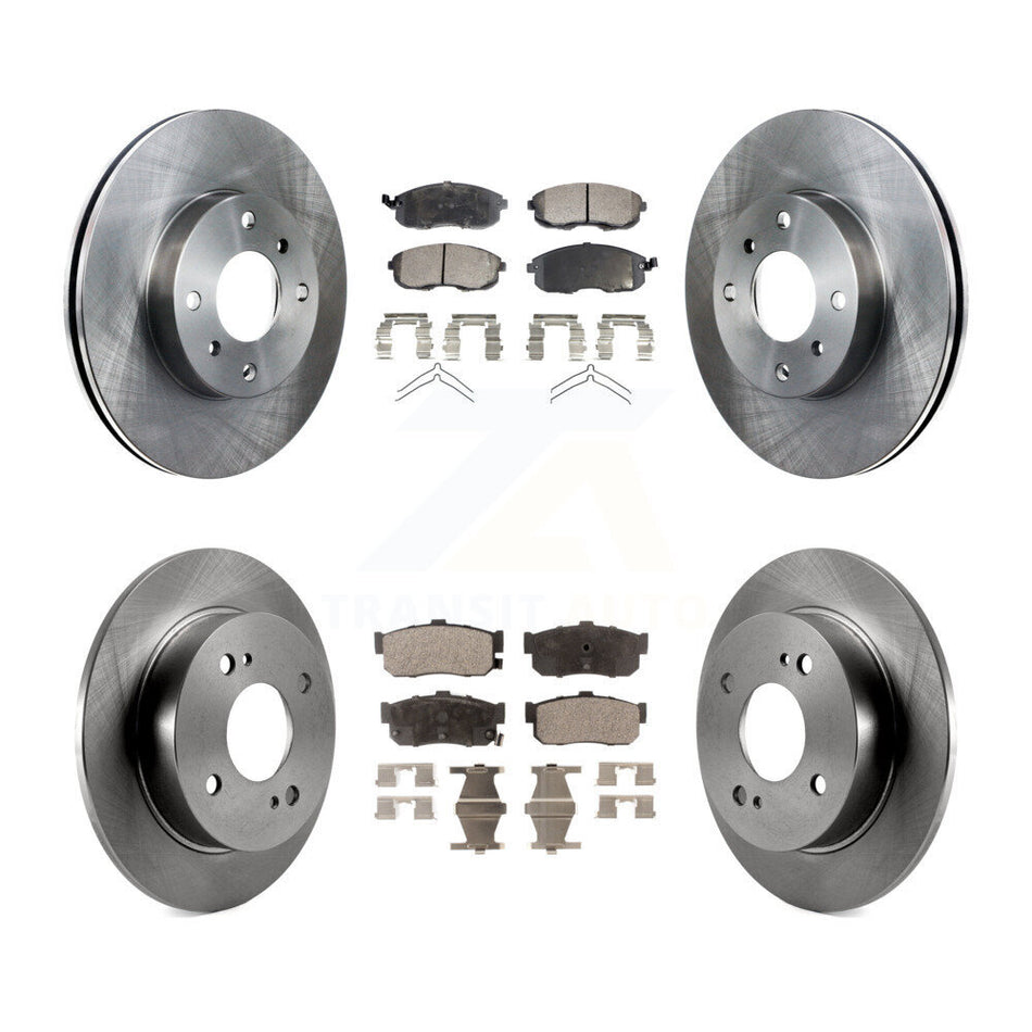 Front Rear Disc Brake Rotors And Ceramic Pads Kit For Nissan Altima Sentra Infiniti G20 INFINITI K8T-101099