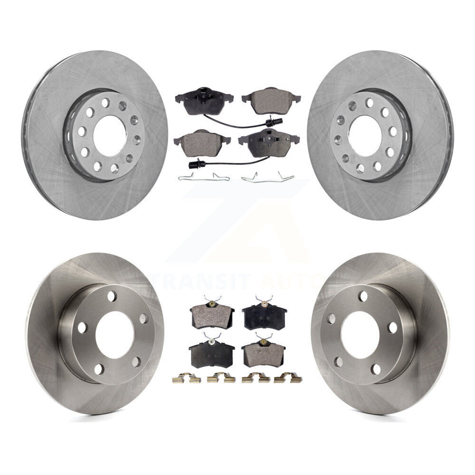 Front Rear Disc Brake Rotors And Ceramic Pads Kit For Volkswagen Passat Audi A4 K8T-101113