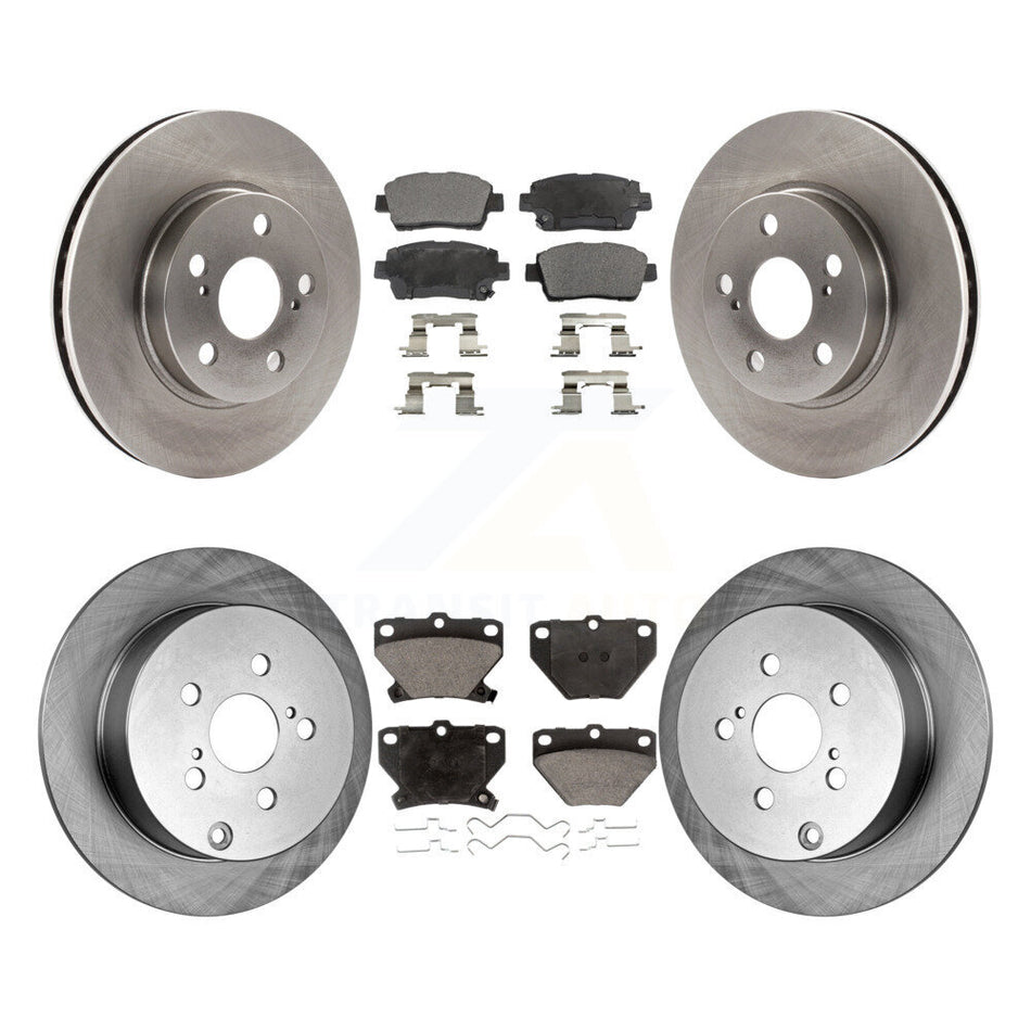 Front Rear Disc Brake Rotors And Ceramic Pads Kit For 2000 Toyota Celica GT K8T-101120