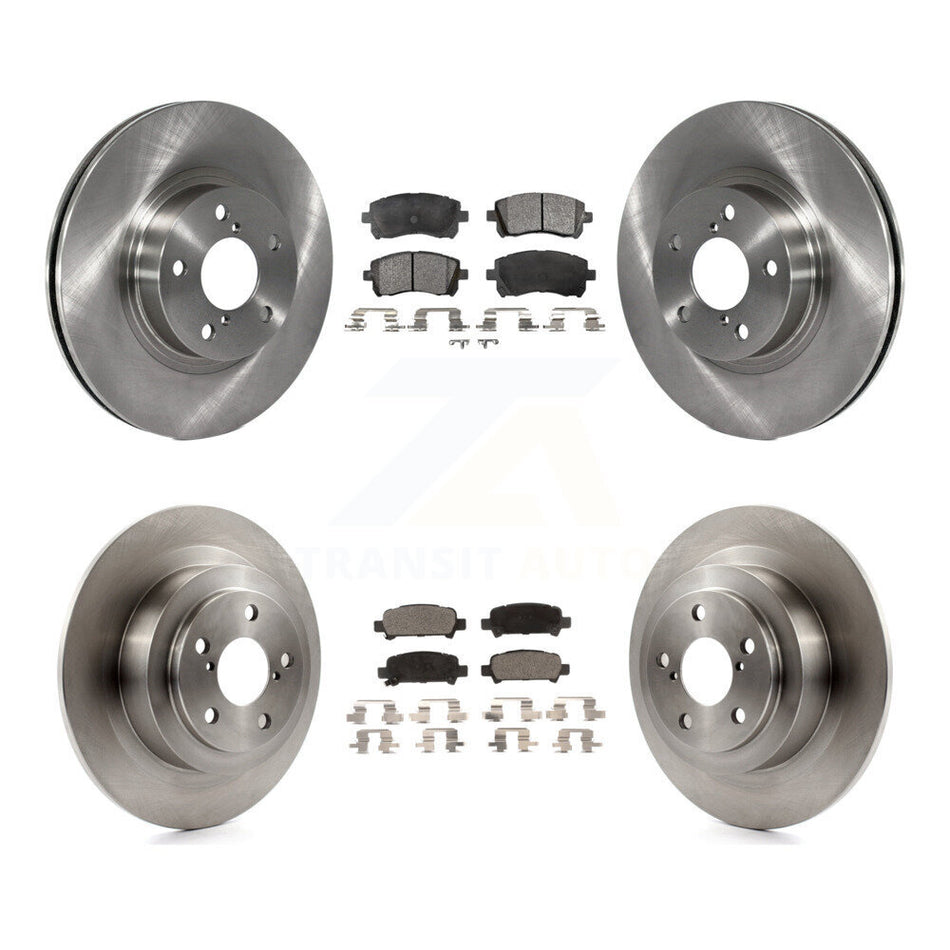 Front Rear Disc Brake Rotors And Ceramic Pads Kit For Subaru Outback Legacy K8T-101125