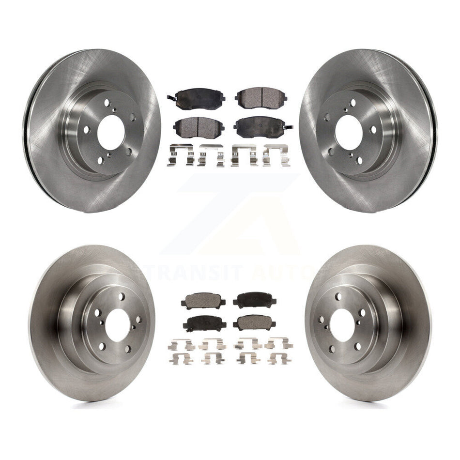 Front Rear Disc Brake Rotors And Ceramic Pads Kit For Subaru Legacy K8T-101128