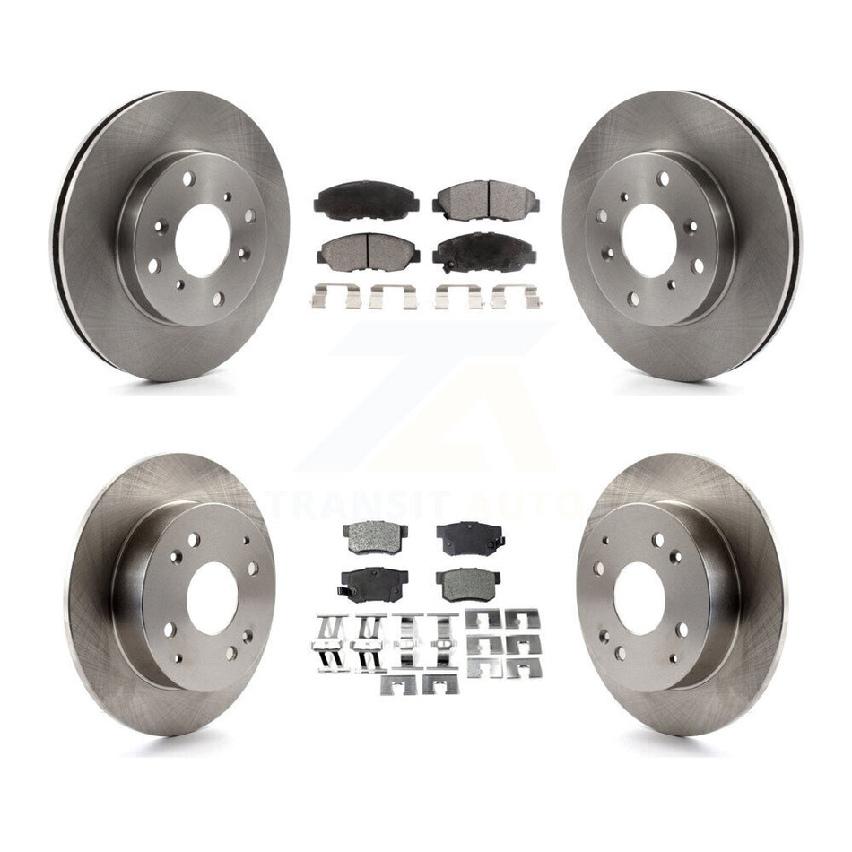 Front Rear Disc Brake Rotors And Ceramic Pads Kit For Honda Accord Acura CL K8T-101131