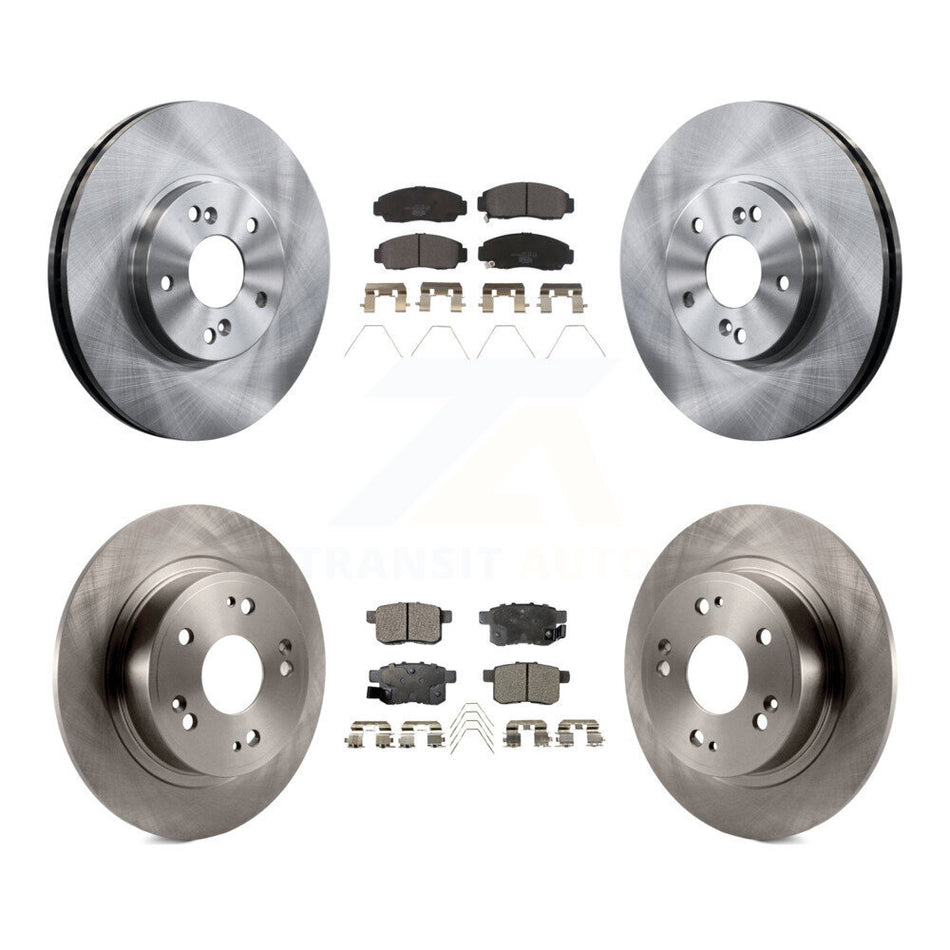 Front Rear Disc Brake Rotors And Ceramic Pads Kit For Honda Accord Acura TSX K8T-101153