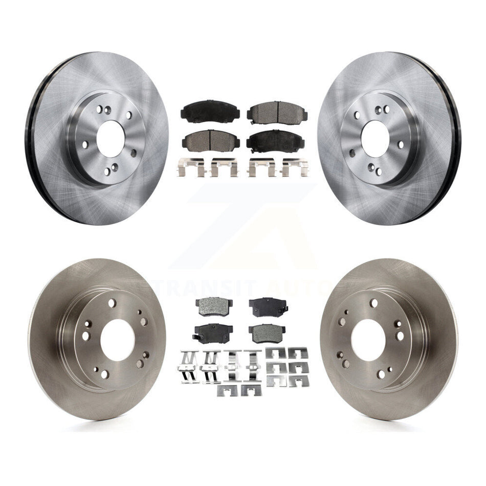 Front Rear Disc Brake Rotors And Ceramic Pads Kit For Honda Accord Acura TSX K8T-101155