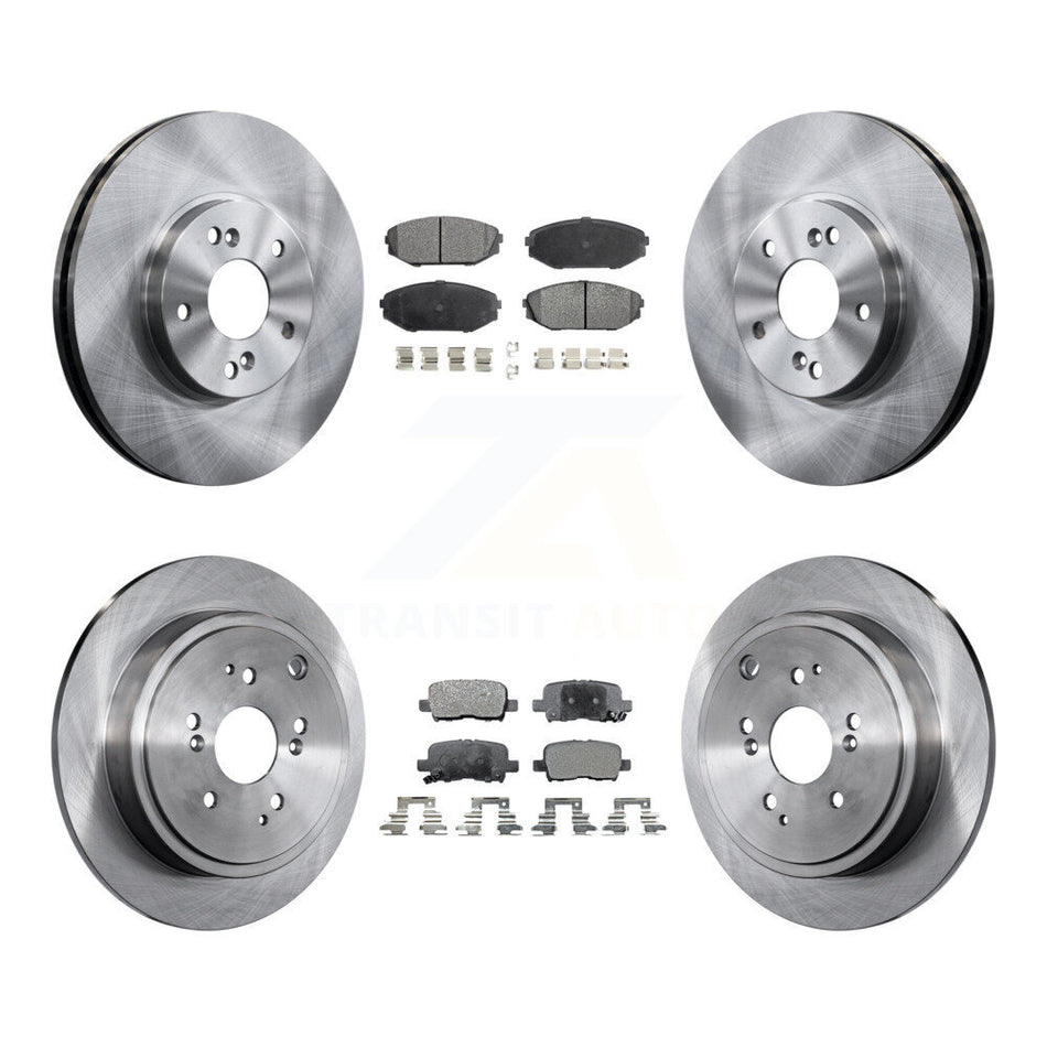 Front Rear Disc Brake Rotors And Ceramic Pads Kit For 2001-2002 Acura MDX K8T-101158