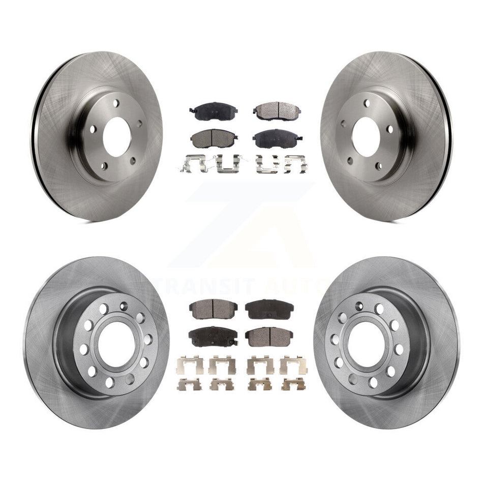 Front Rear Disc Brake Rotors And Ceramic Pads Kit For Nissan Maxima Infiniti I35 INFINITI K8T-101206