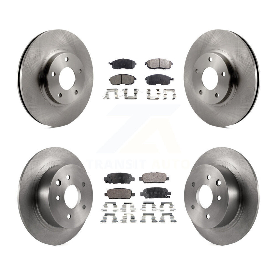 Front Rear Disc Brake Rotors And Ceramic Pads Kit For Nissan Altima K8T-101207