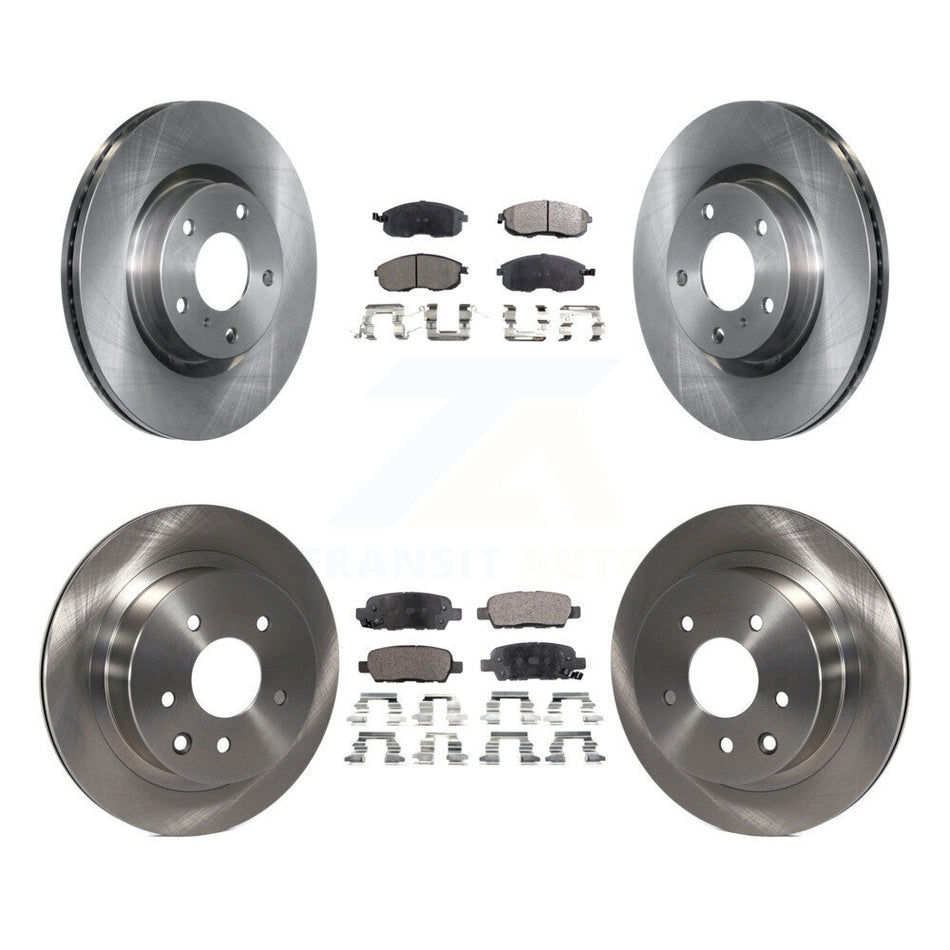 Front Rear Disc Brake Rotors And Ceramic Pads Kit For Infiniti G35 Nissan 350Z INFINITI K8T-101229