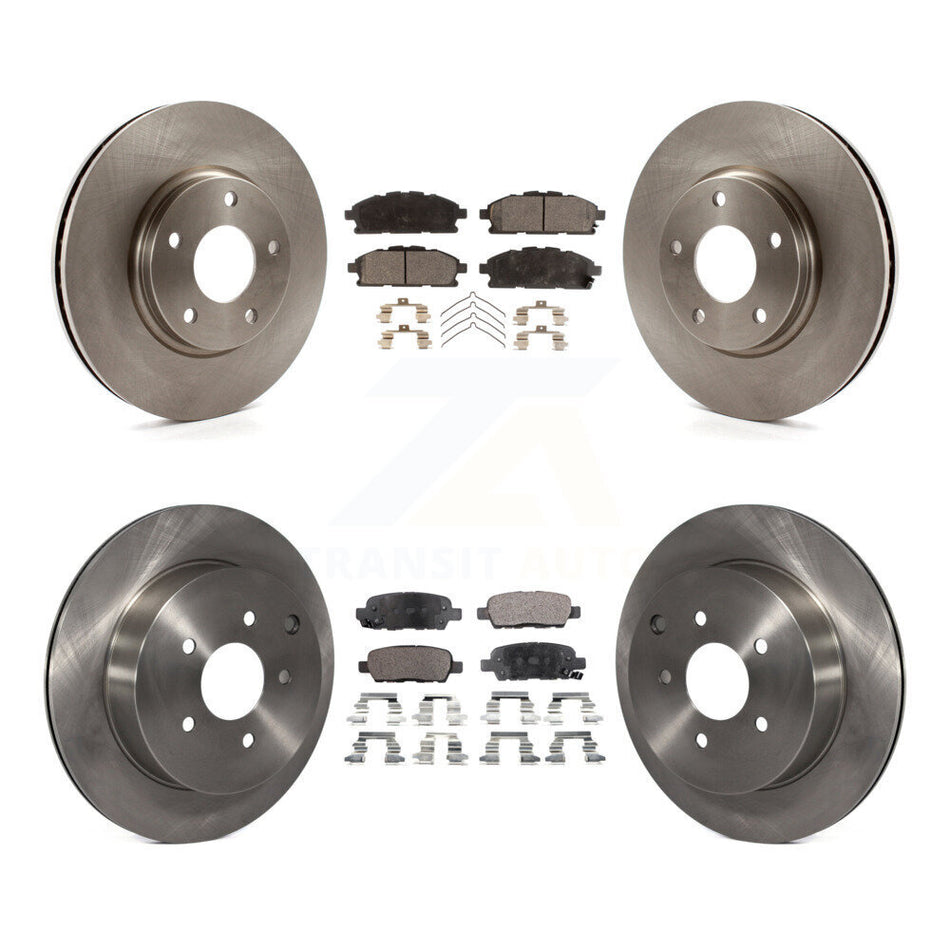 Front Rear Disc Brake Rotors And Ceramic Pads Kit For 2011-2017 Nissan Quest K8T-101230