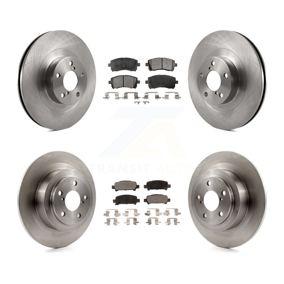 Front Rear Disc Brake Rotors And Ceramic Pads Kit For Subaru Outback Legacy K8T-101242