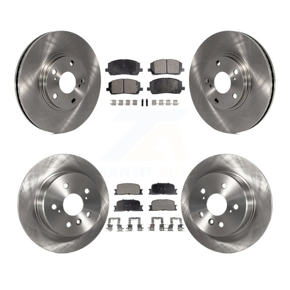 Front Rear Disc Brake Rotors And Ceramic Pads Kit For 2001-2003 Toyota Highlander AWD K8T-101249