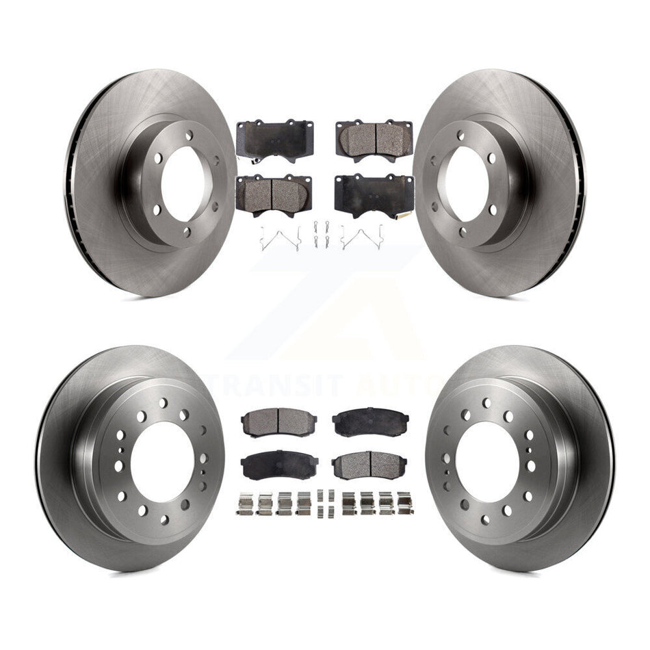 Front Rear Disc Brake Rotors And Ceramic Pads Kit For Toyota 4Runner Lexus GX470 K8T-101251