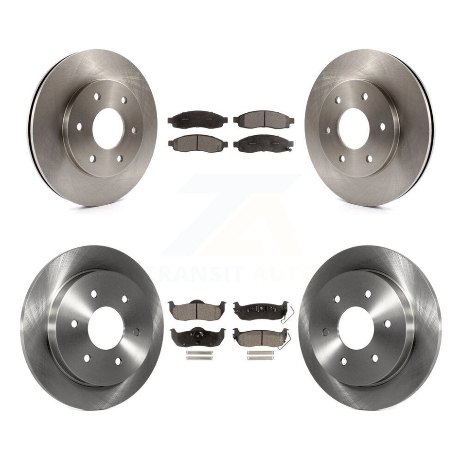 Front Rear Disc Brake Rotors And Ceramic Pads Kit For Nissan Titan Pathfinder Armada INFINITI QX56 TITAN K8T-101255