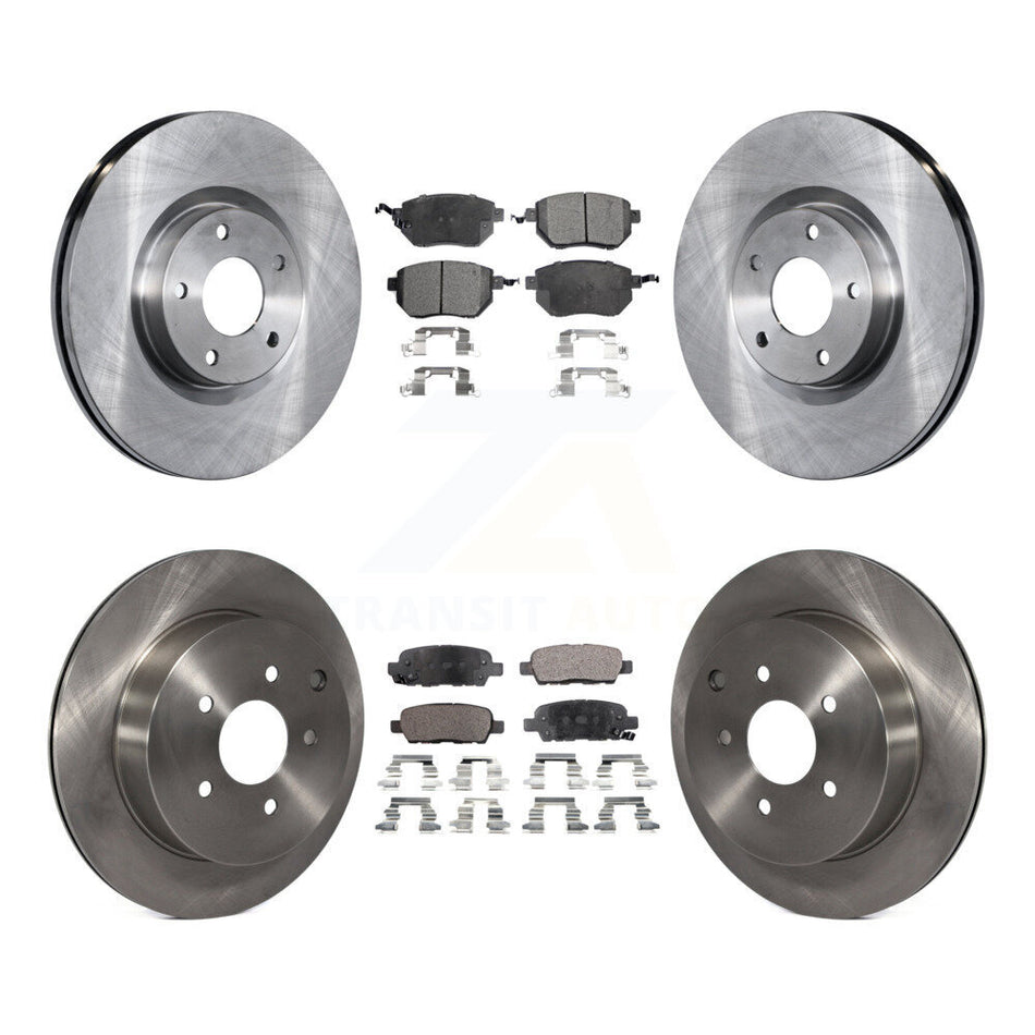 Front Rear Disc Brake Rotors And Ceramic Pads Kit For Nissan Murano Infiniti FX35 FX45 INFINITI K8T-101261