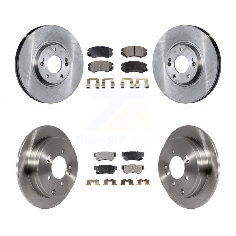 Front Rear Disc Brake Rotors And Ceramic Pads Kit For 2006-2009 Hyundai Azera K8T-101274