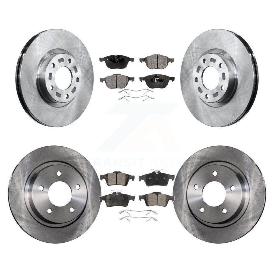 Front Rear Disc Brake Rotors And Ceramic Pads Kit For Mazda 3 Sport K8T-101276