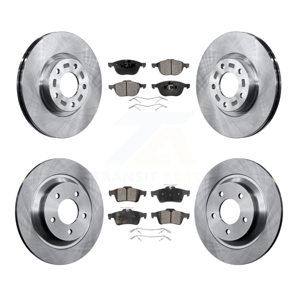 Front Rear Disc Brake Rotors And Ceramic Pads Kit For Mazda 5 K8T-101277