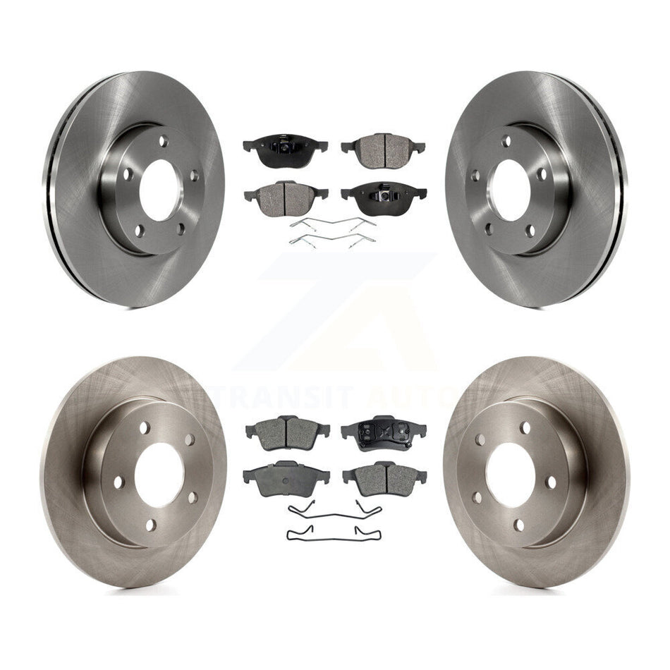 Front Rear Disc Brake Rotors And Ceramic Pads Kit For 2004-2005 Mazda 3 2.0L K8T-101282