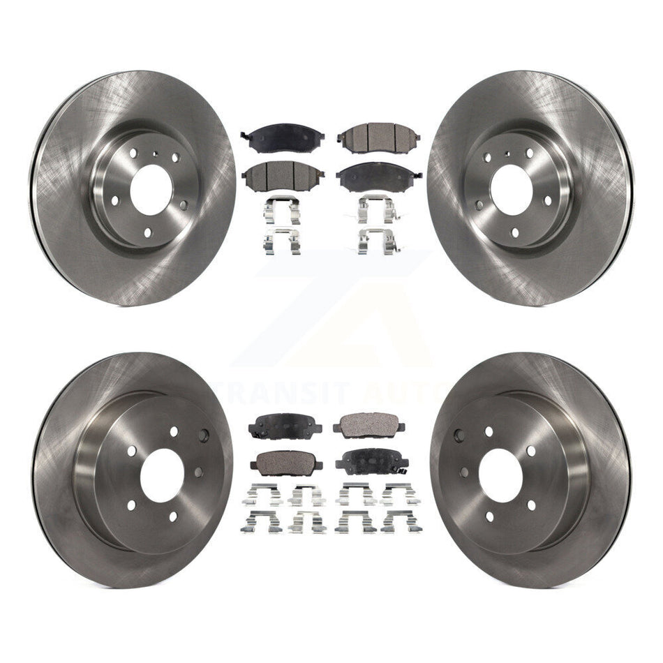Front Rear Disc Brake Rotors And Ceramic Pads Kit For Nissan Murano INFINITI M37 QX70 Q70 Q70L M56 M35h K8T-101285