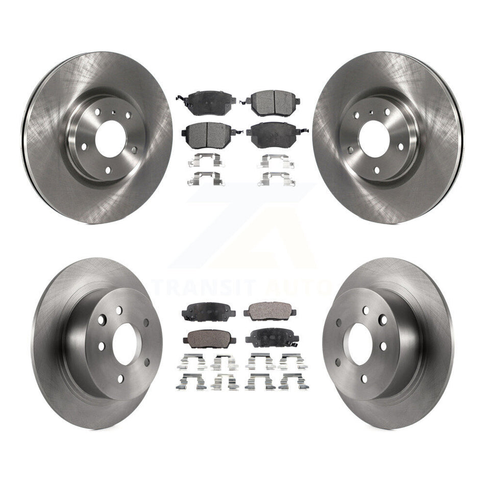 Front Rear Disc Brake Rotors And Ceramic Pads Kit For Nissan Altima Maxima K8T-101288