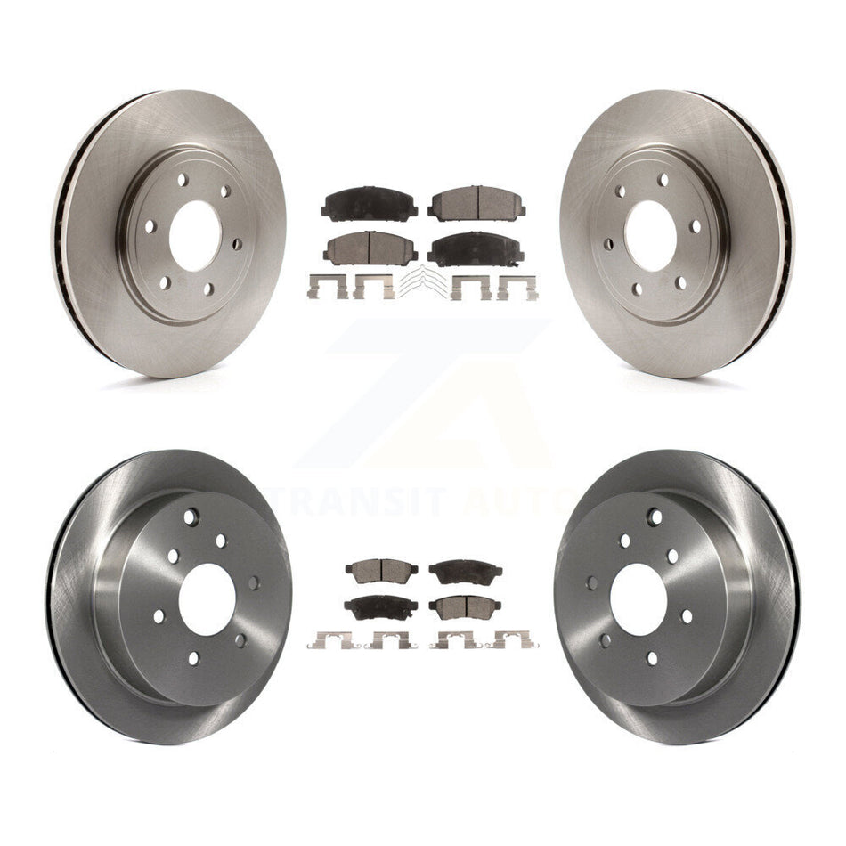 Front Rear Disc Brake Rotors And Ceramic Pads Kit For Suzuki Equator K8T-101311