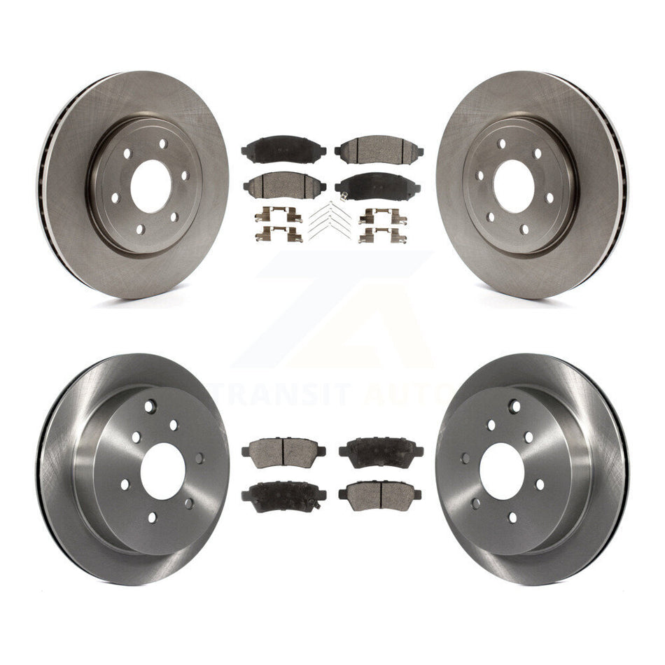 Front Rear Disc Brake Rotors And Ceramic Pads Kit For 2006-2007 Nissan Xterra K8T-101313