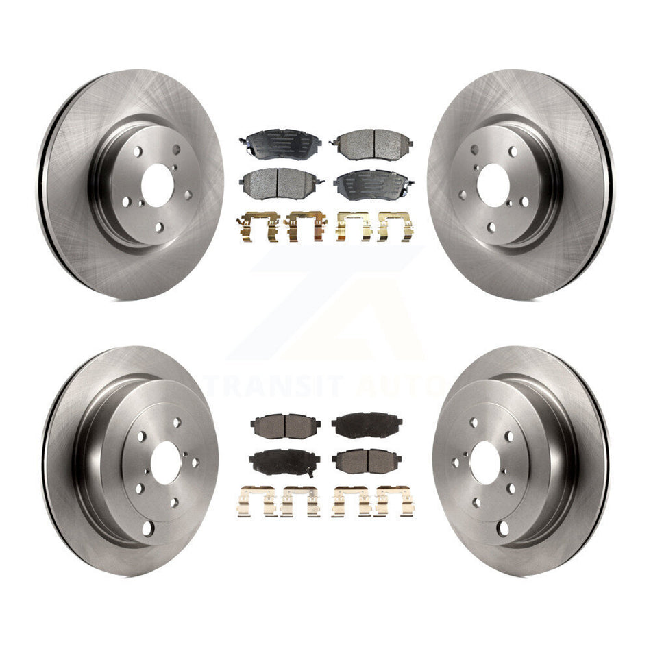 Front Rear Disc Brake Rotors And Ceramic Pads Kit For Subaru Tribeca B9 K8T-101316