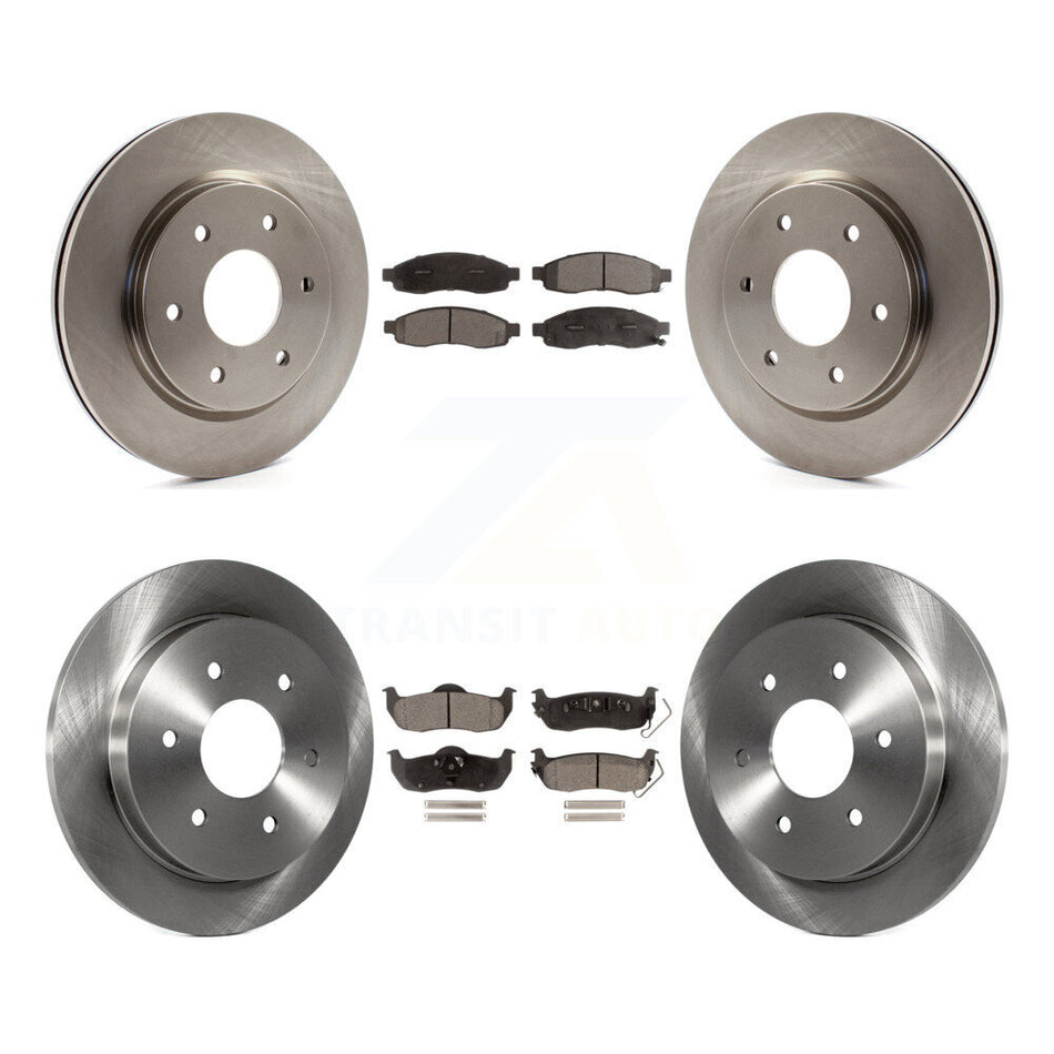 Front Rear Disc Brake Rotors And Ceramic Pads Kit For Nissan TITAN Armada INFINITI QX56 K8T-101333