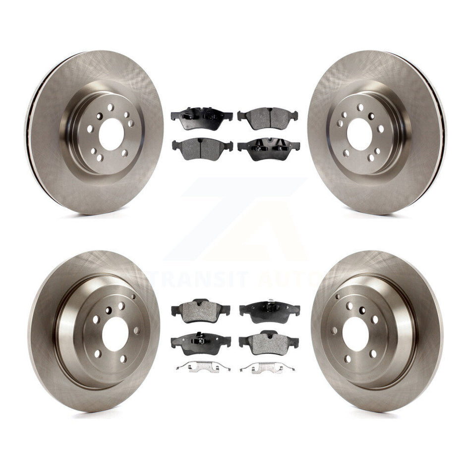 Front Rear Disc Brake Rotors And Ceramic Pads Kit For 2007-2009 Mercedes-Benz ML320 With 350mm Diameter Rotor K8T-101335