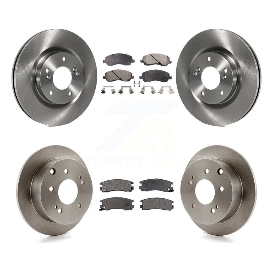 Front Rear Disc Brake Rotors And Ceramic Pads Kit For Mitsubishi Galant Eclipse K8T-101340