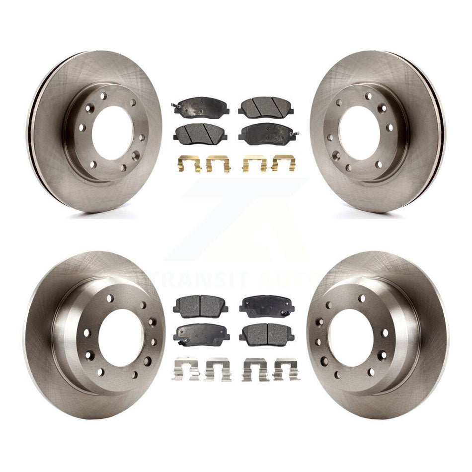 Front Rear Disc Brake Rotors And Ceramic Pads Kit For Kia Sedona Hyundai Entourage K8T-101361