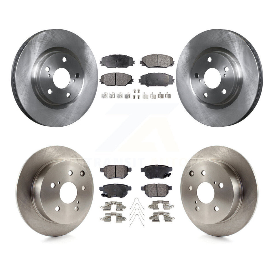 Front Rear Disc Brake Rotors And Ceramic Pads Kit For 2010 Toyota Matrix XRS K8T-101365