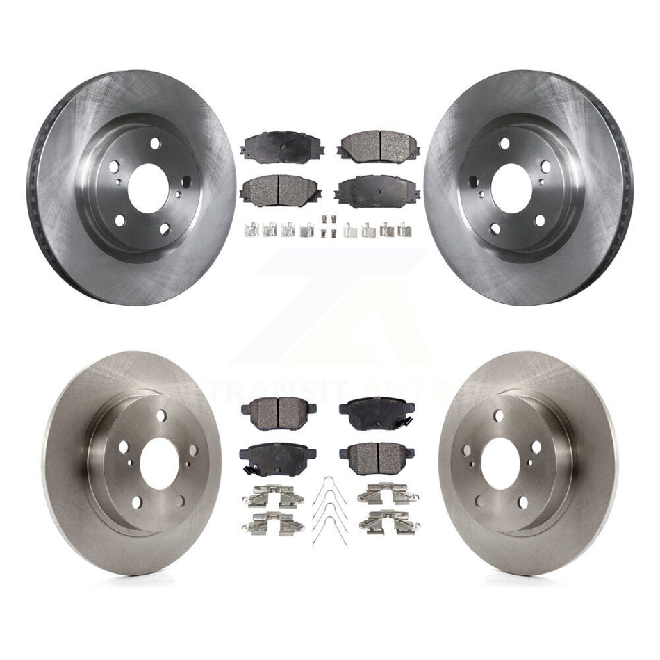 Front Rear Disc Brake Rotors And Ceramic Pads Kit For 2011-2016 Scion tC K8T-101369