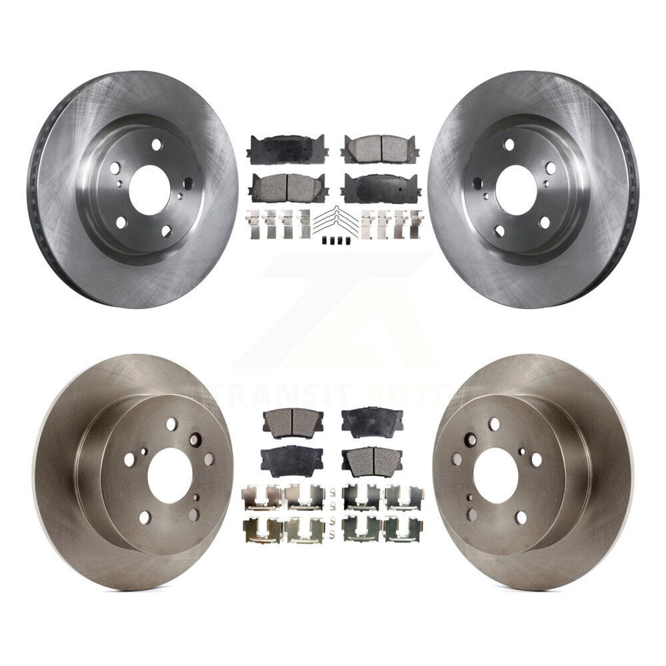 Front Rear Disc Brake Rotors And Ceramic Pads Kit For Toyota Camry Lexus ES350 Avalon K8T-101370