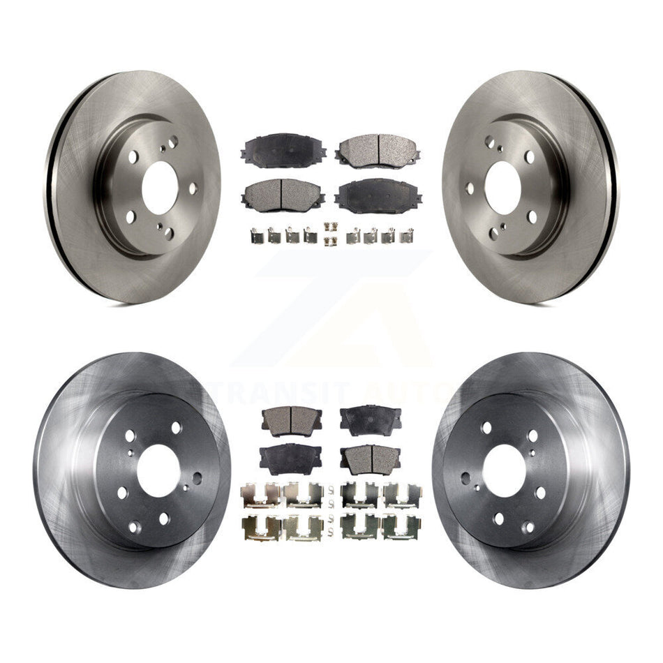 Front Rear Disc Brake Rotors And Ceramic Pads Kit For Toyota RAV4 Lexus HS250h K8T-101376