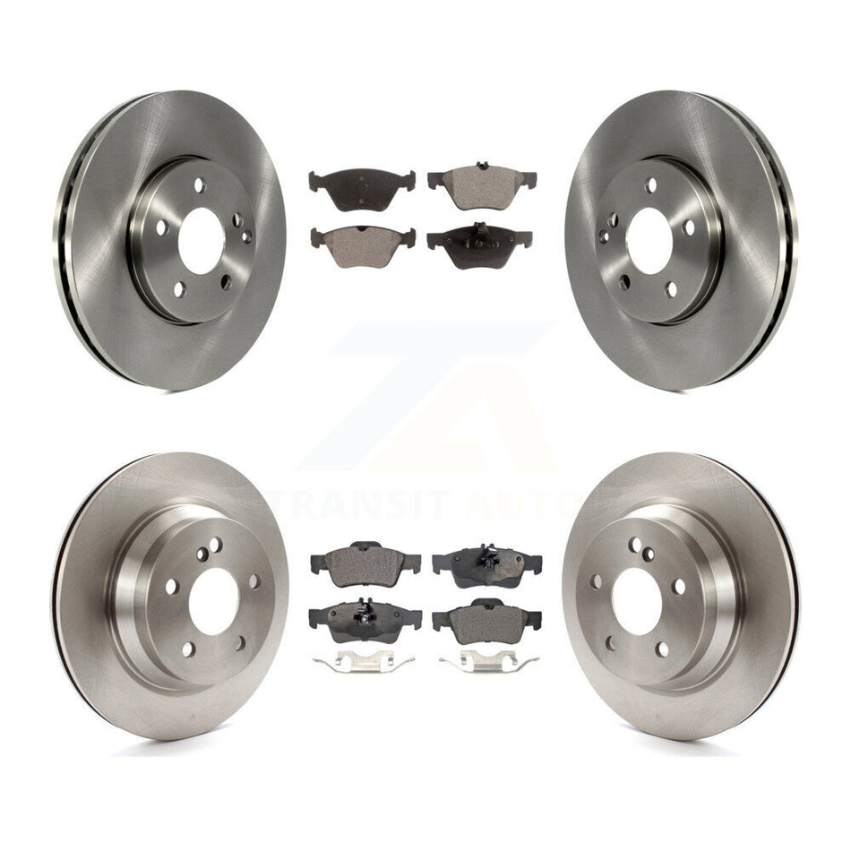 Front Rear Disc Brake Rotors And Ceramic Pads Kit For Mercedes-Benz E350 E320 AWD K8T-101393