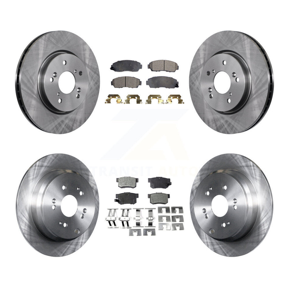 Front Rear Disc Brake Rotors And Ceramic Pads Kit For Acura RDX K8T-101395
