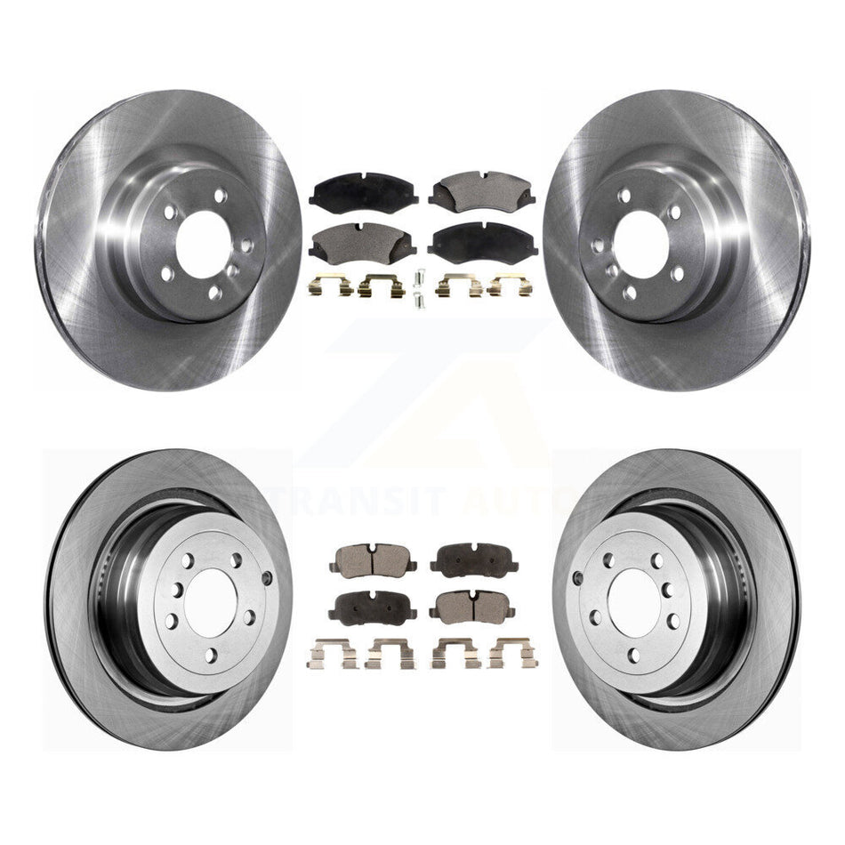 Front Rear Disc Brake Rotors And Ceramic Pads Kit For 2010-2012 Land Rover Range Naturally Aspirated K8T-101408