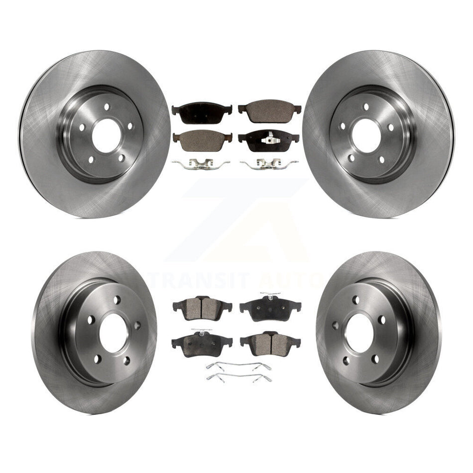 Front Rear Disc Brake Rotors And Ceramic Pads Kit For Ford Focus ST K8T-101414