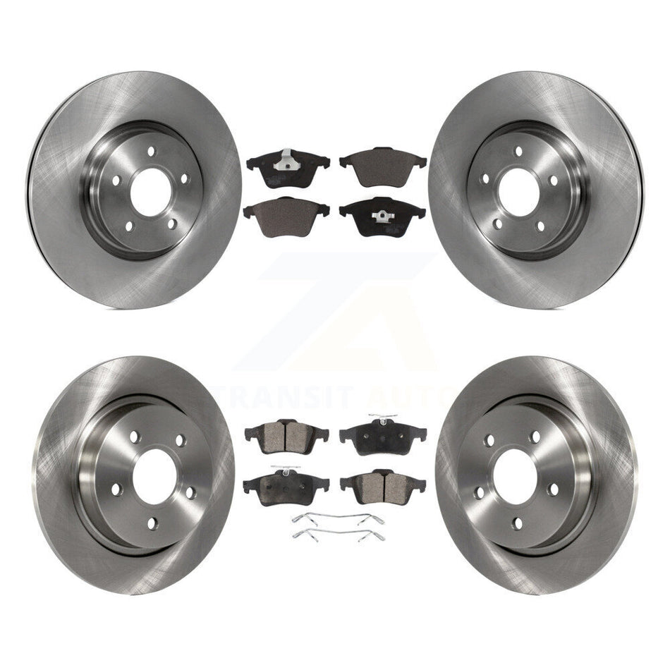 Front Rear Disc Brake Rotors And Ceramic Pads Kit For Volvo S40 C70 V50 With 320mm Diameter Rotor K8T-101415