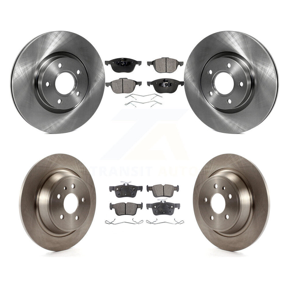 Front Rear Disc Brake Rotors And Ceramic Pads Kit For Ford Escape K8T-101433