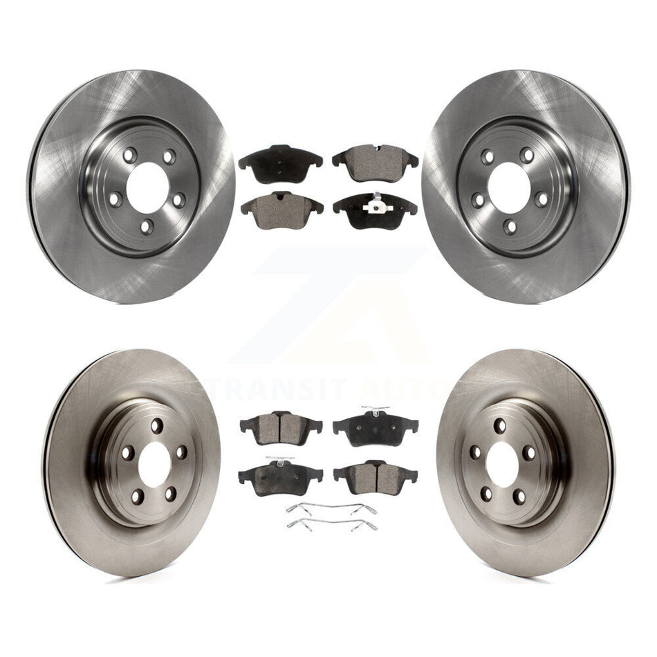 Front Rear Disc Brake Rotors And Ceramic Pads Kit For Jaguar XF XK Vanden Plas XJ8 S-Type K8T-101458